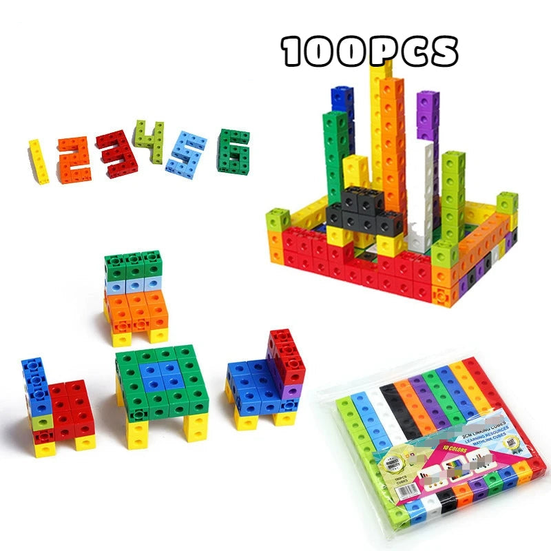 Square Cube Shape Building Blocks Educational Toys