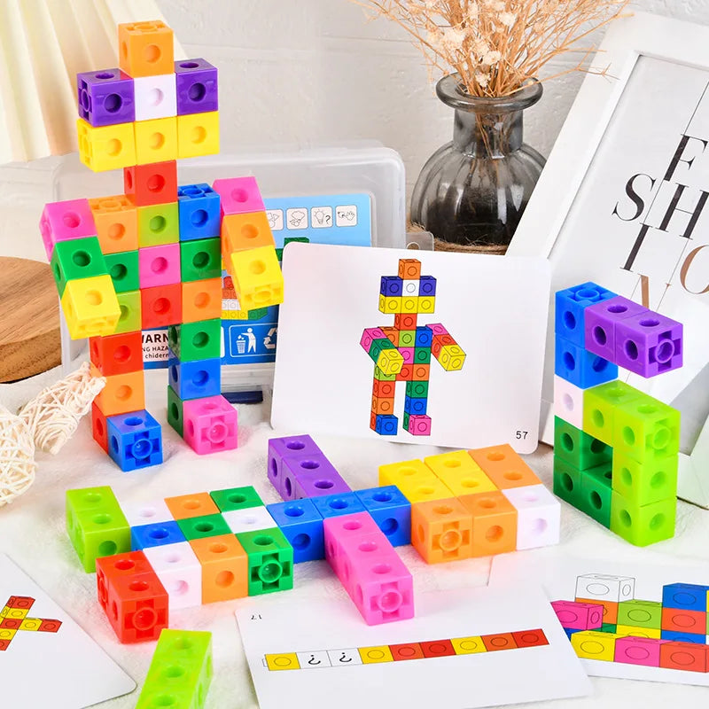 Square Cube Shape Building Blocks Educational Toys