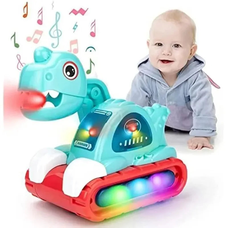 Musical Spray excavator Dinosaur Car with Light