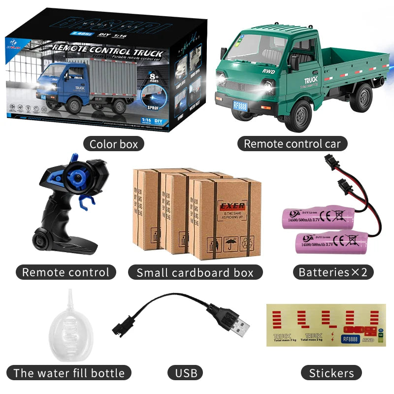 Car Simulation Drift Climbing Truck with Spray and LED Lights