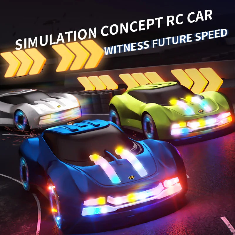 Stunt Car with LED Light Spray High