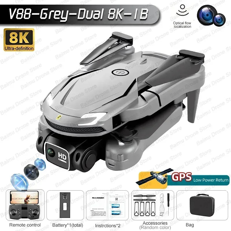 Drone 8K Professional HD Triple Camera