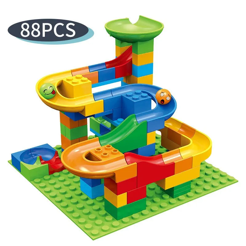 Marble Race Run Blocks Maze Ball Track Toy