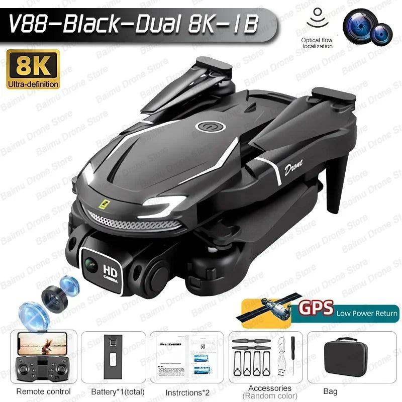 Drone 8K Professional HD Triple Camera