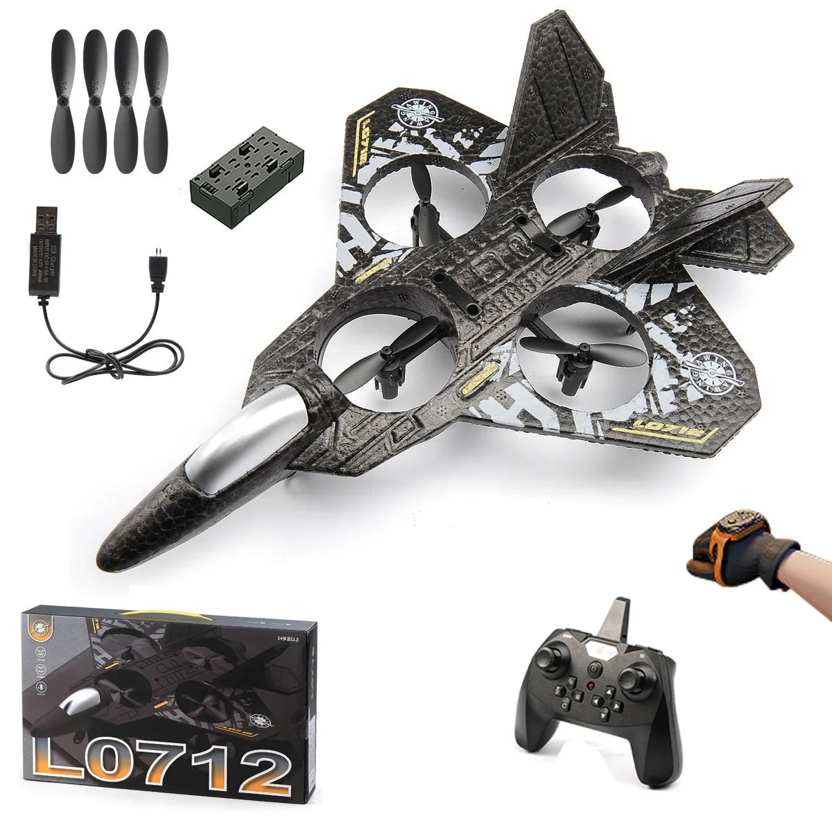 Remote Control Airplane Gravity Sensing