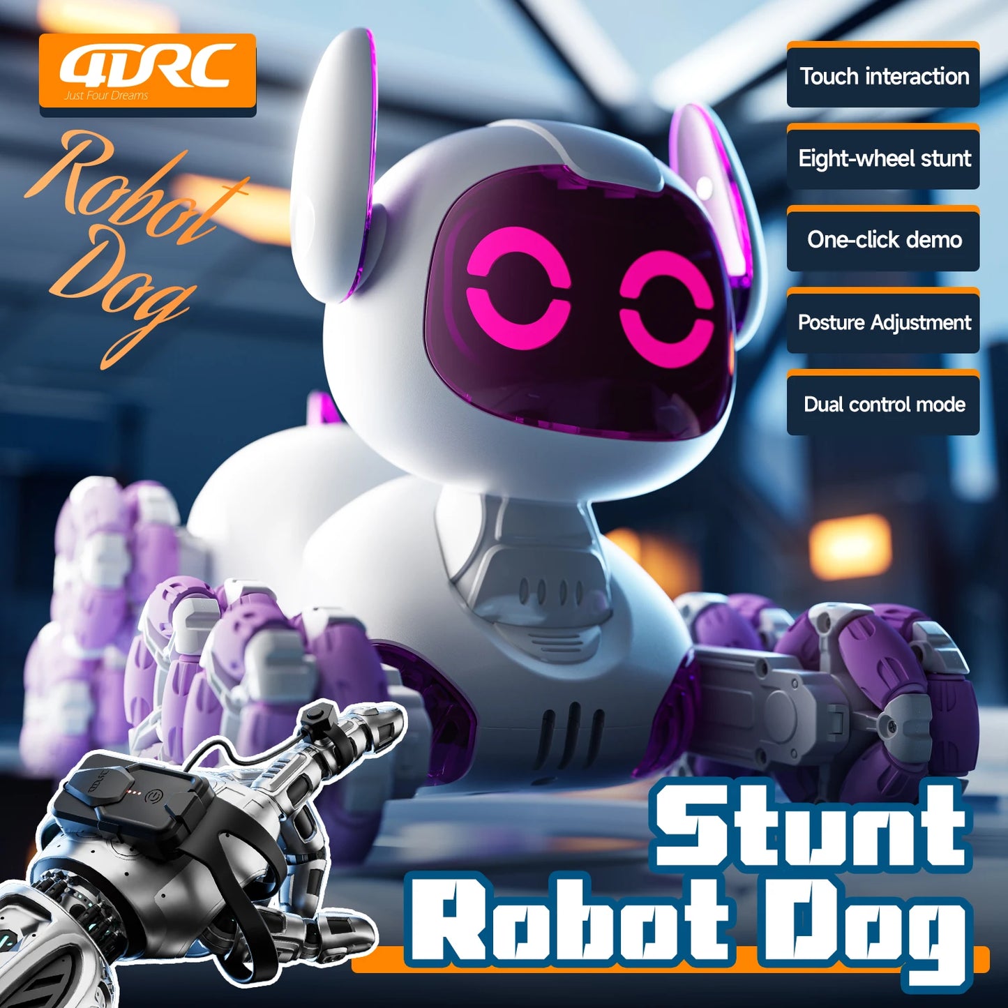 New RC Stunt Robot Dog Intelligent