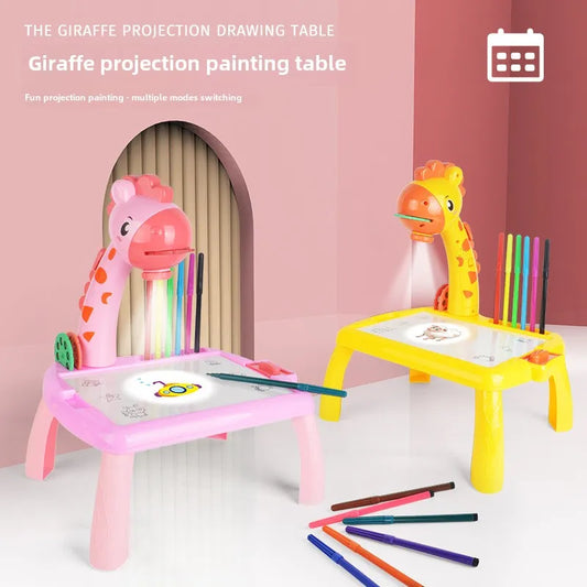Children LED Projector Drawing Table Toy