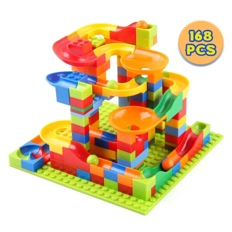 Marble Race Run Blocks Maze Ball Track Toy