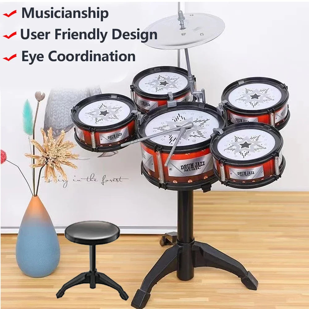 Jazz Drum Set for Kids