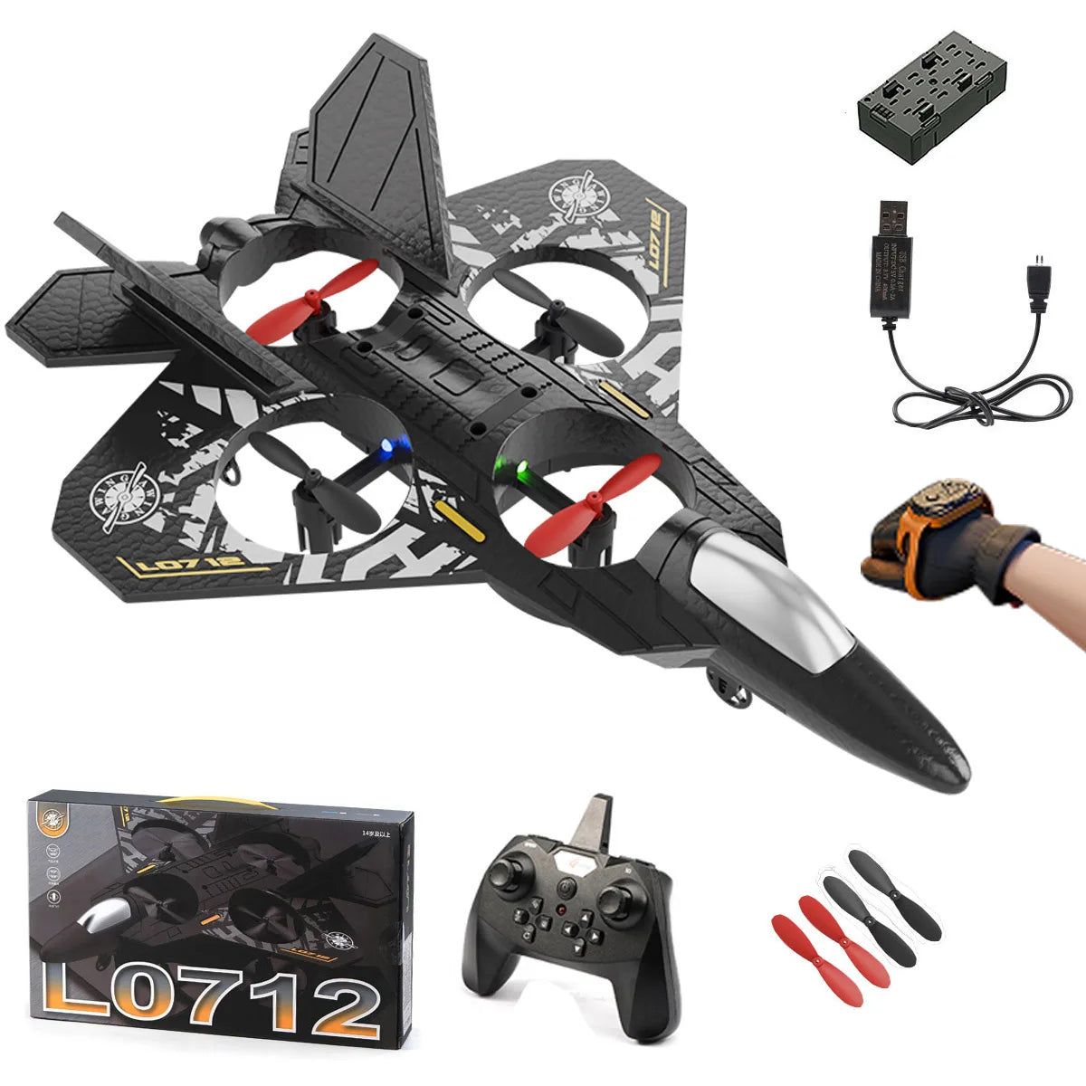 Plane with Remote Control Aircraft Gravity