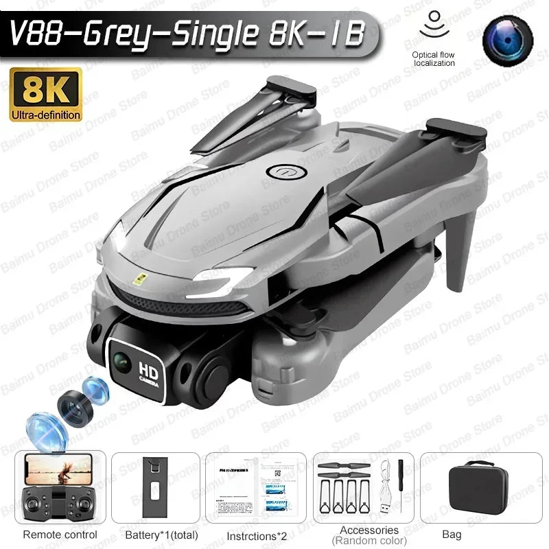 Drone 8K Professional HD Triple Camera