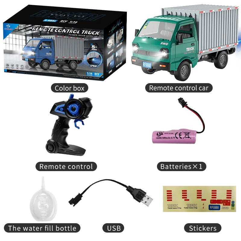 Car Simulation Drift Climbing Truck with Spray and LED Lights