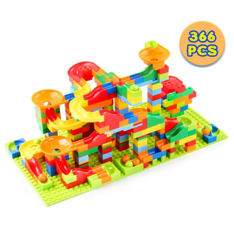 Marble Race Run Blocks Maze Ball Track Toy
