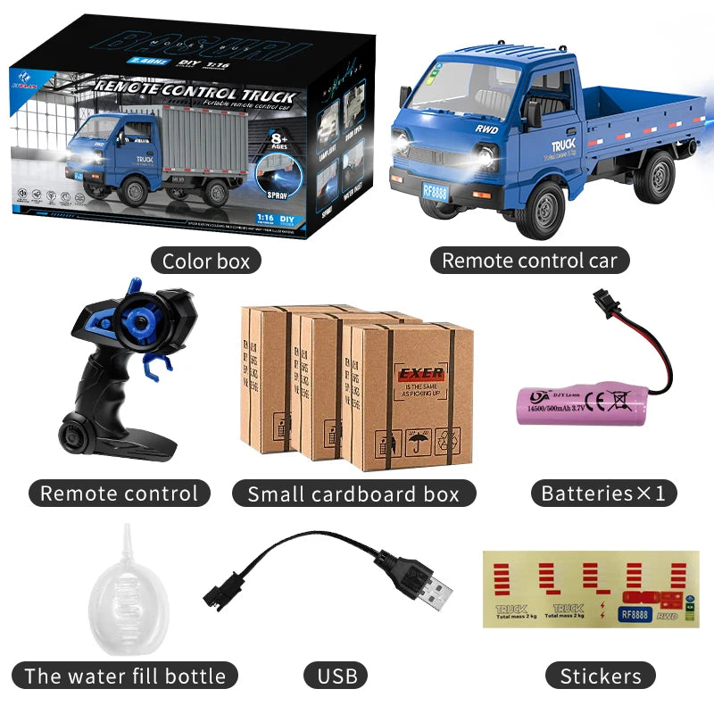Car Simulation Drift Climbing Truck with Spray and LED Lights