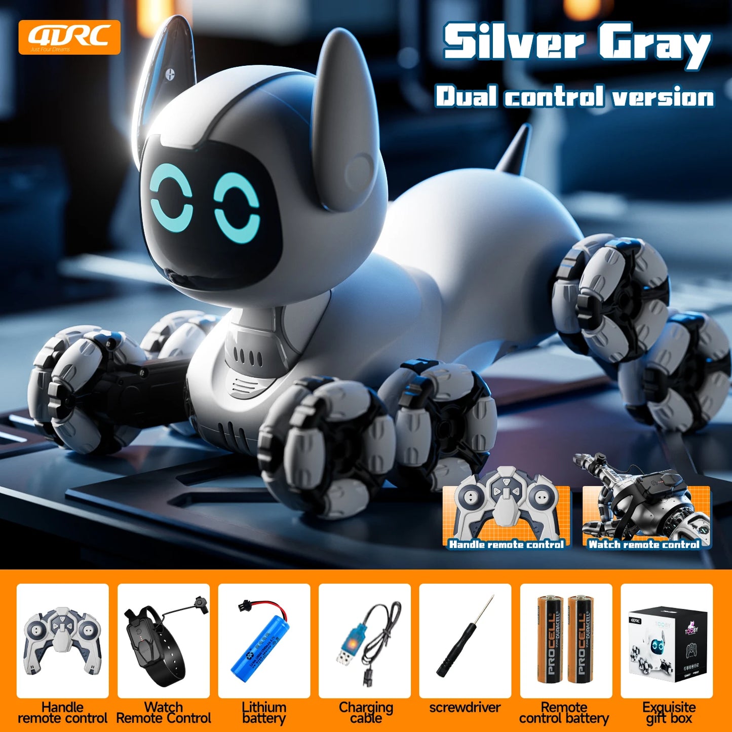 New RC Stunt Robot Dog Intelligent
