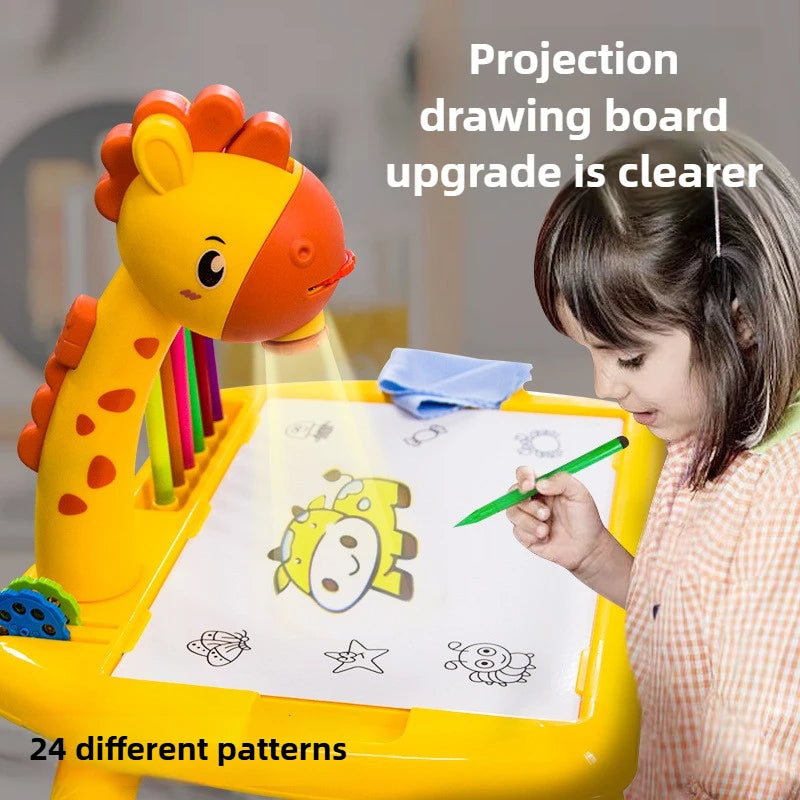 Children LED Projector Drawing Table Toy