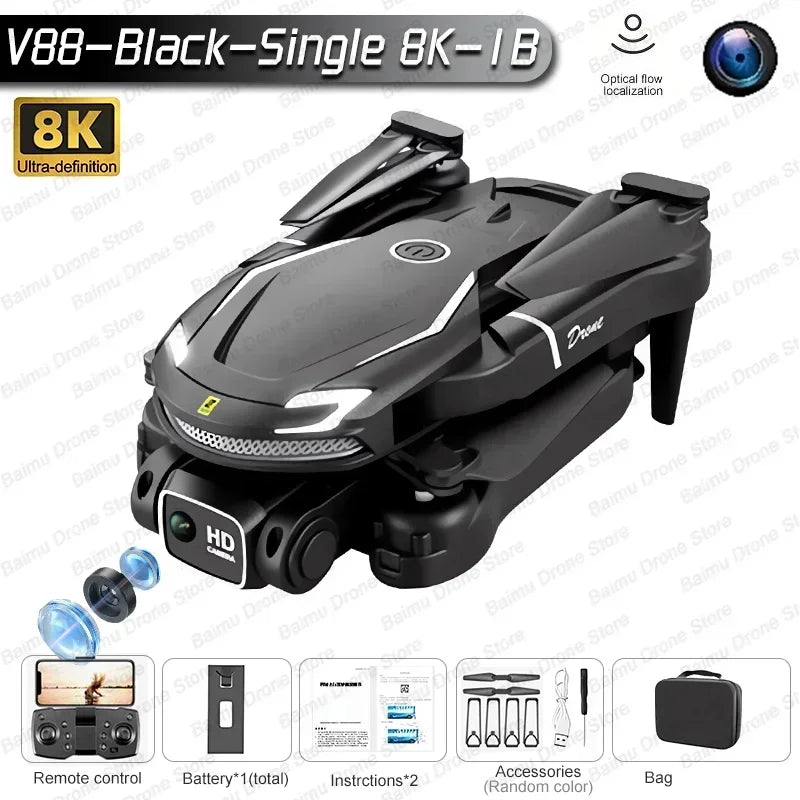 Drone 8K Professional HD Triple Camera