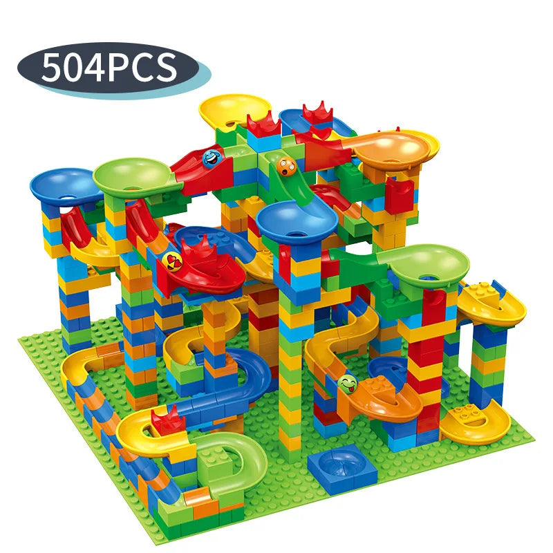 Marble Race Run Blocks Maze Ball Track Toy
