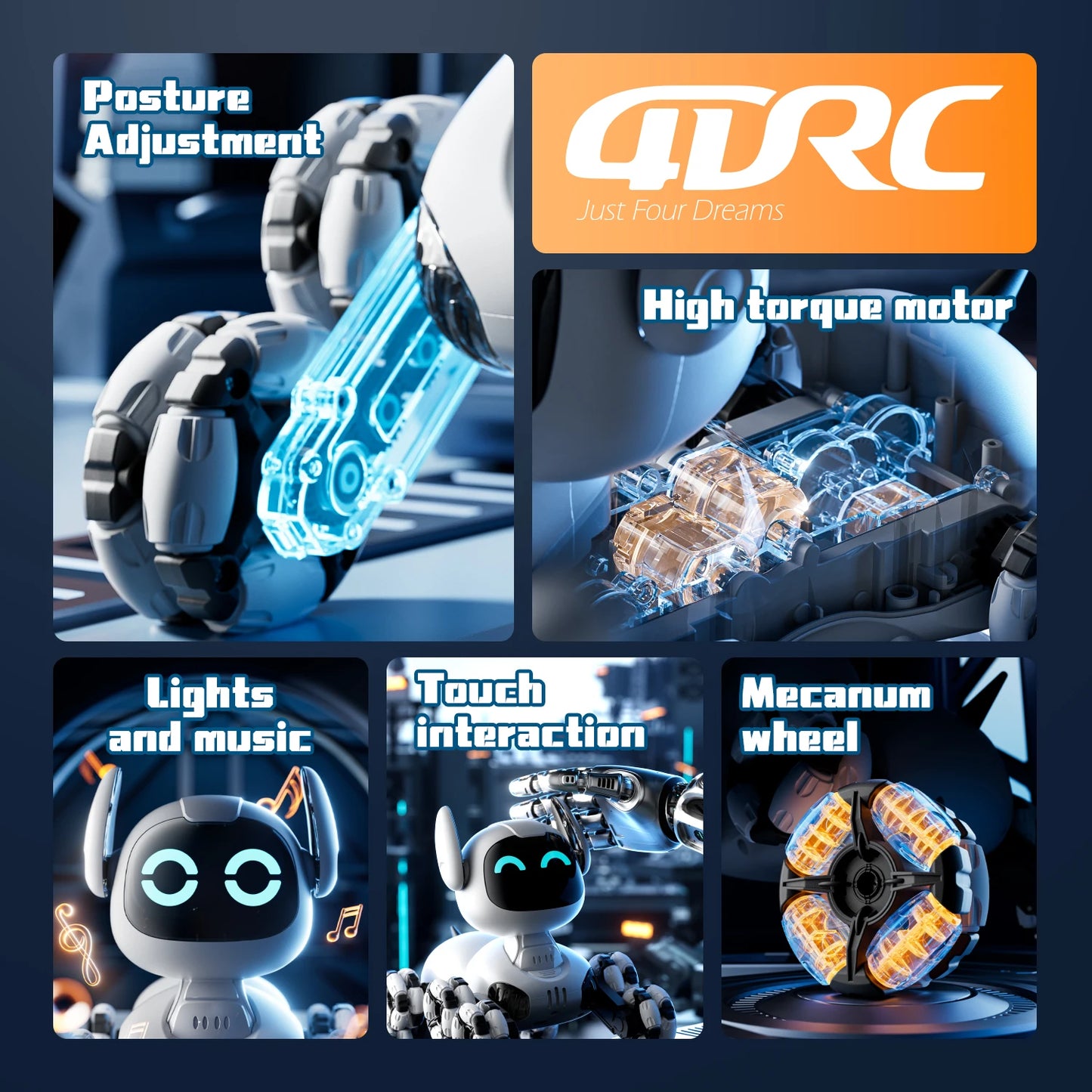 New RC Stunt Robot Dog Intelligent