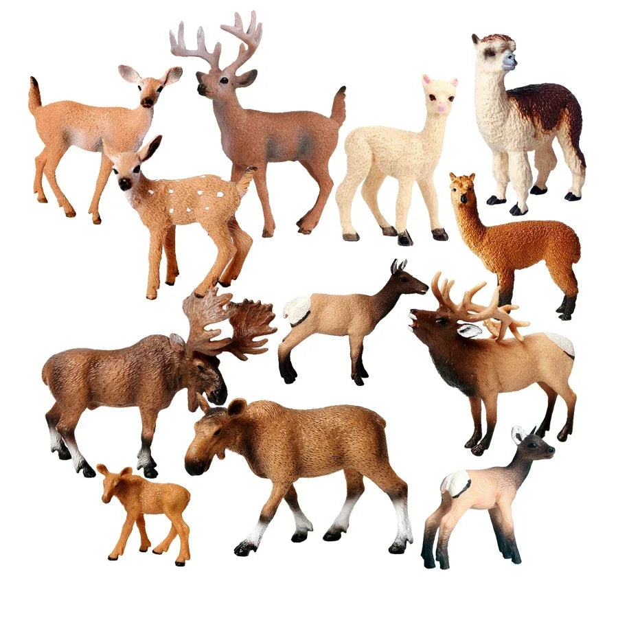 Animals Figures Reindeer Elk Deer