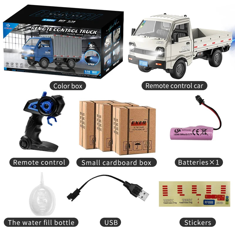 Car Simulation Drift Climbing Truck with Spray and LED Lights
