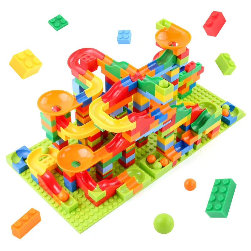 Marble Race Run Blocks Maze Ball Track Toy