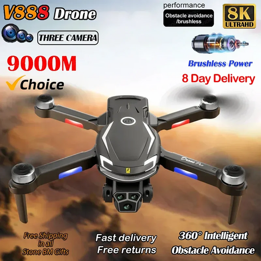 Drone 8K Professional HD Triple Camera