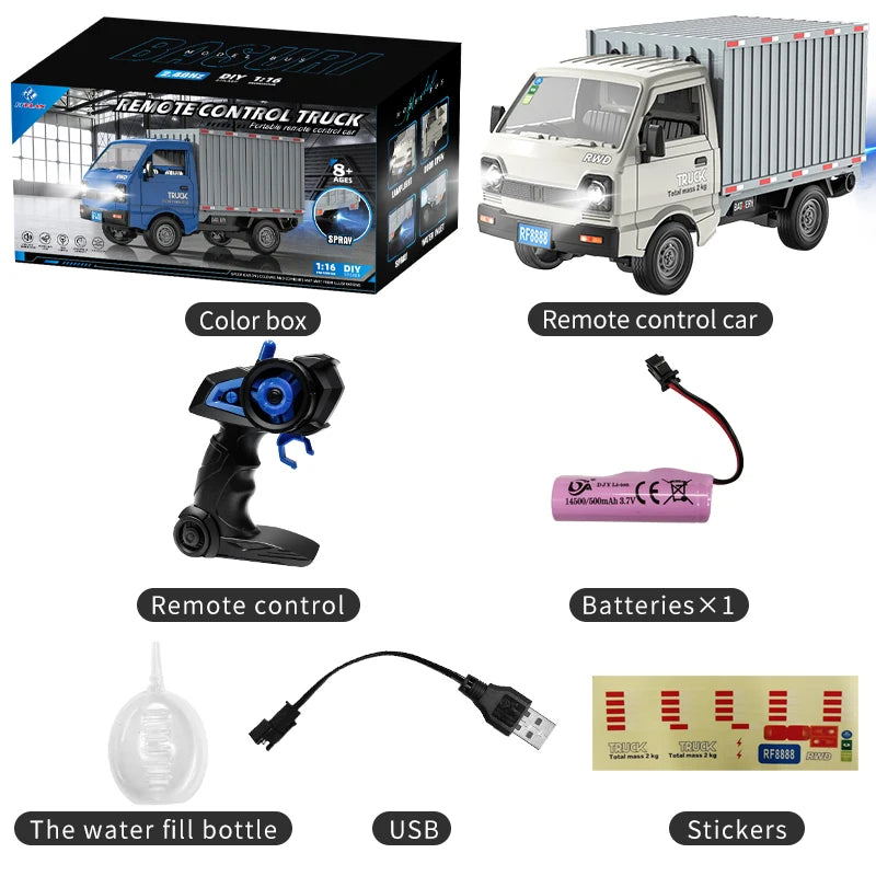 Car Simulation Drift Climbing Truck with Spray and LED Lights