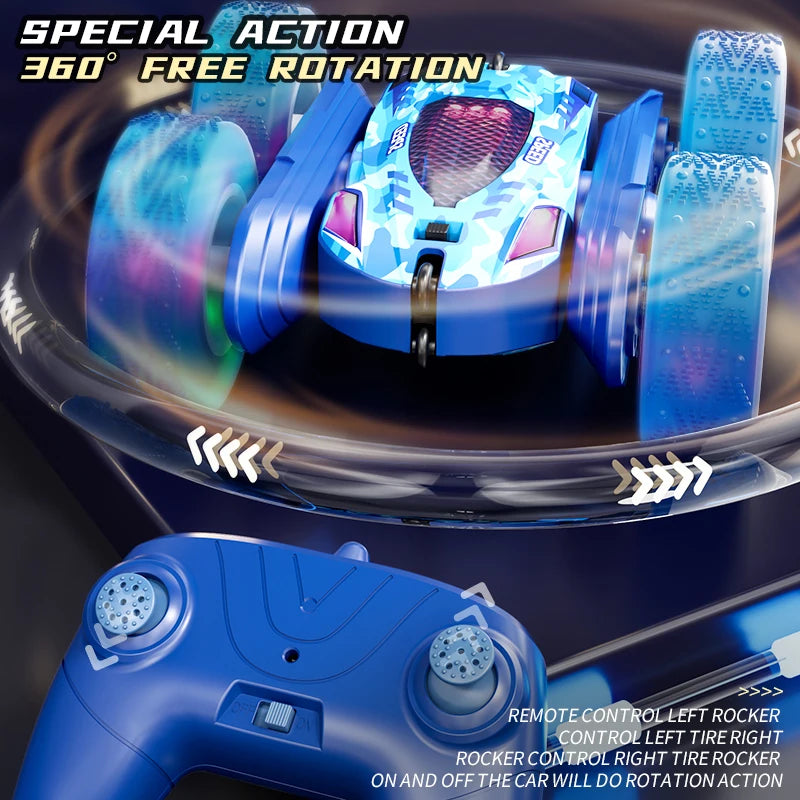 Car Double Sided Flip 2.4G Remote Control