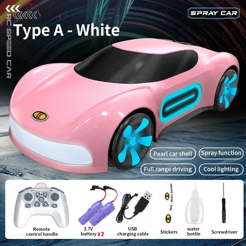 Stunt Car with LED Light Spray High