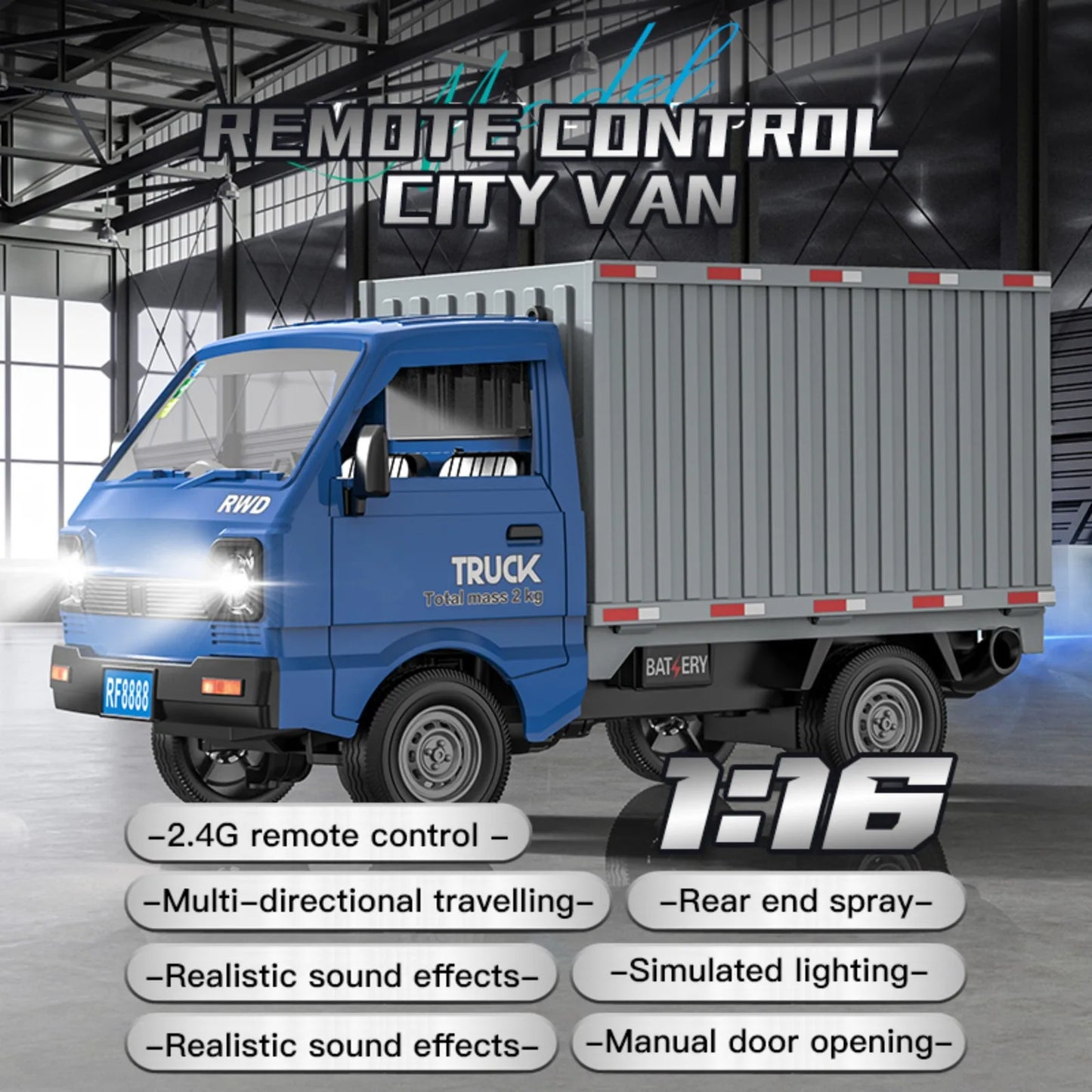 Car Simulation Drift Climbing Truck with Spray and LED Lights