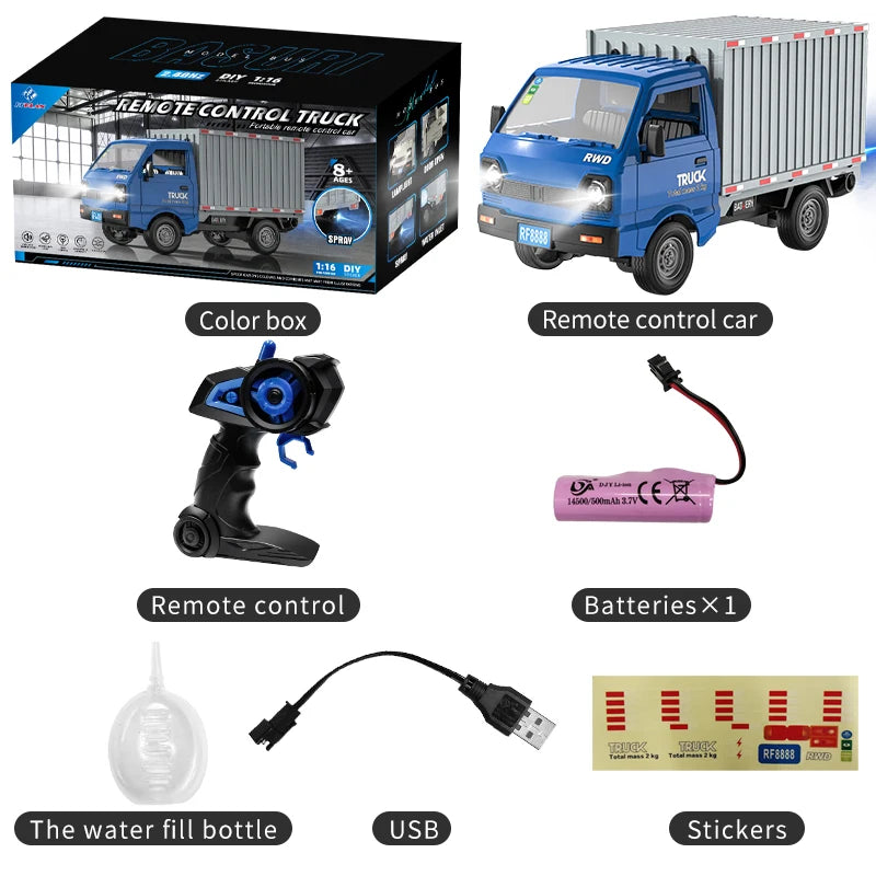 Car Simulation Drift Climbing Truck with Spray and LED Lights