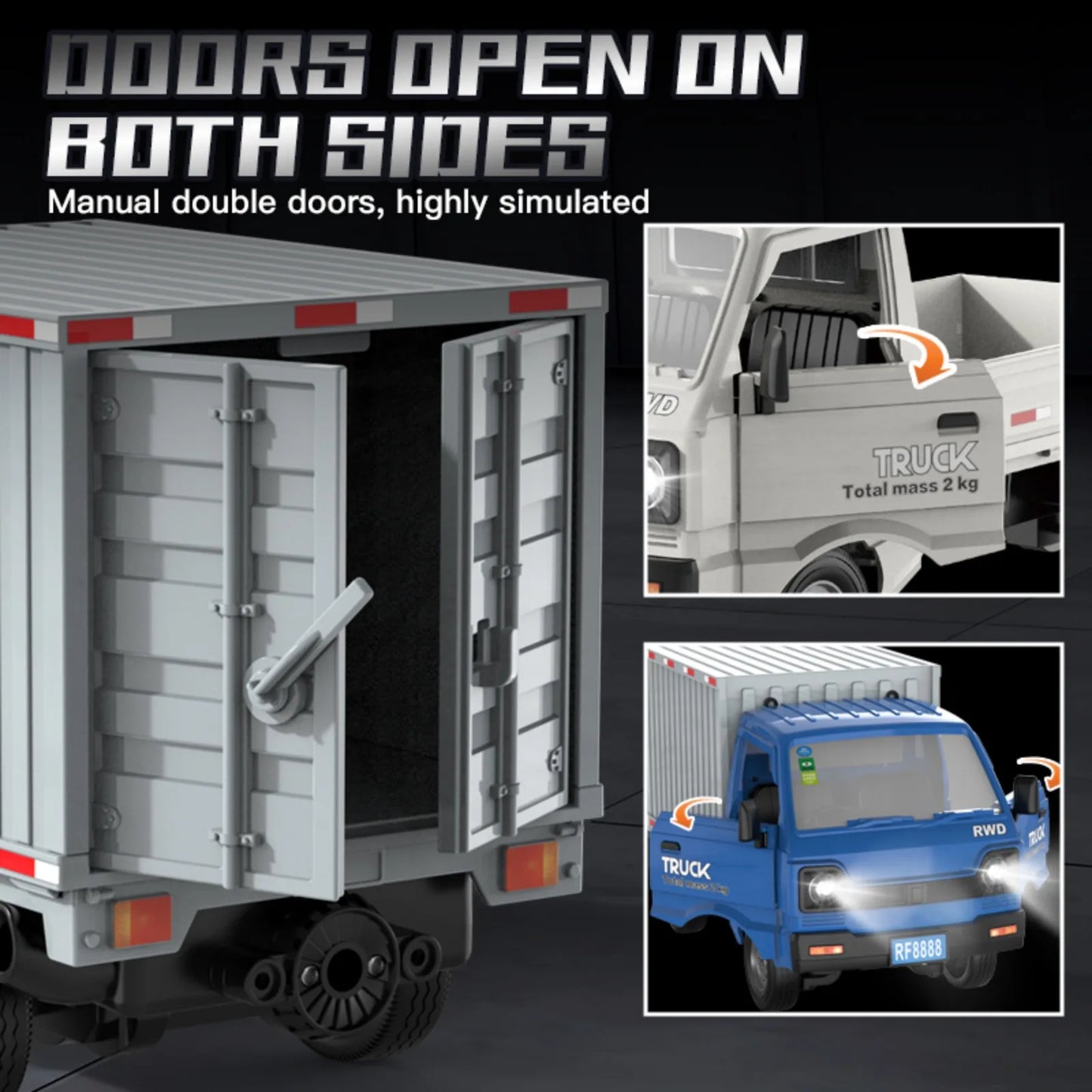 Car Simulation Drift Climbing Truck with Spray and LED Lights