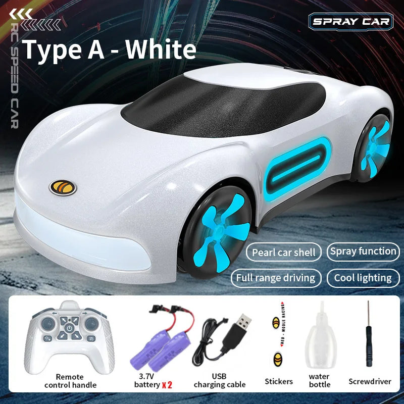 Stunt Car with LED Light Spray High